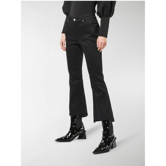 NWT ALEXANDER MCQUEEN Kick-flare Cropped Jeans Size 30 Retail $1,190 - Picture 1 of 11
